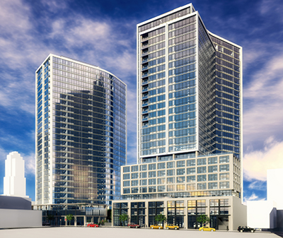 Rxr Breaks Ground On 329 Million Church Division Development Project Also Tops Outs 122 Million 28 Story Residential Building Nyrej