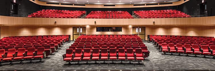 Shawmut Design and Construction reimages 6,464 s/f Alumni Auditorium at Columbia University Irving Medical Center 