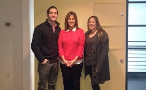 Shown (from left) are: Joe Yacobellis, Lisa Gross and Jessica Licalzi.