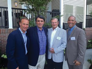 Shown (from left) are: Rob Gitto, Tony Gitto,  IDA chairman Frederick Braun III and IDA deputy director Jim Tullo.