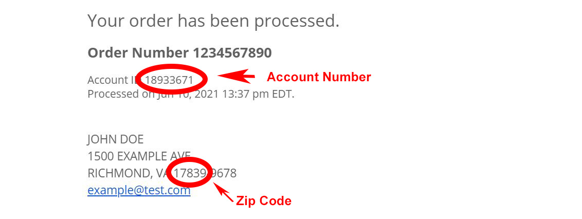 Where to find account ID in email
