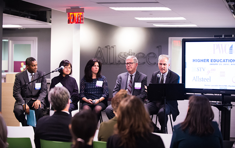PWC hosts Higher Education  Forum at Allsteel Showroom; January 23rd event keynoted by Bushell of DASNY