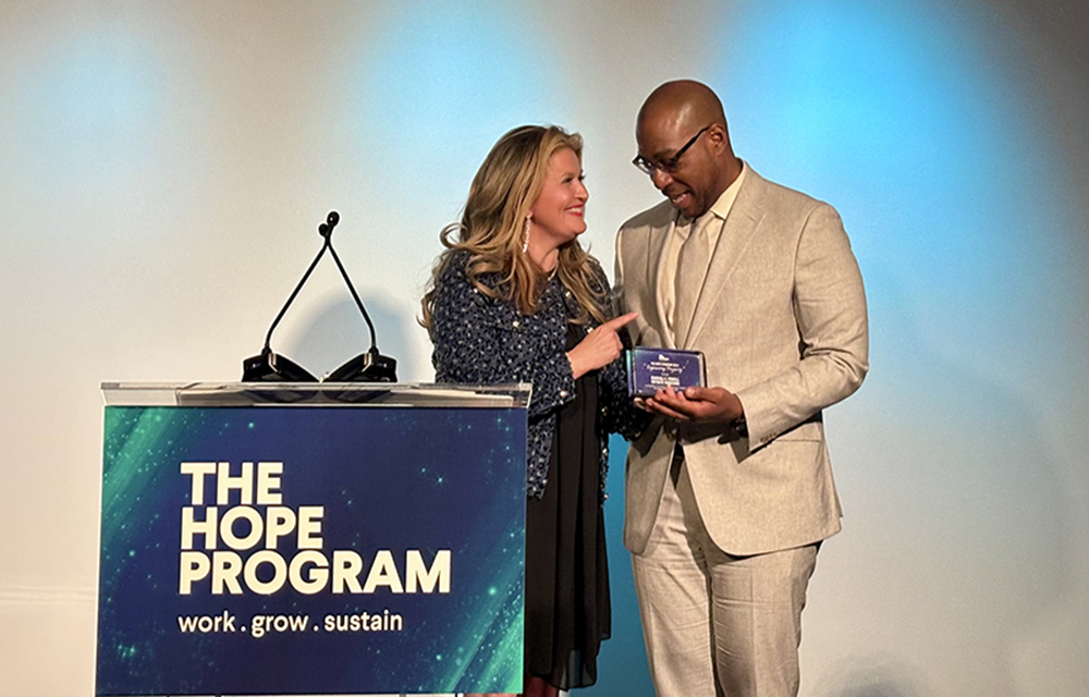 Powell of IREM NYC and Infinite Horizons  honored by The HOPE Program