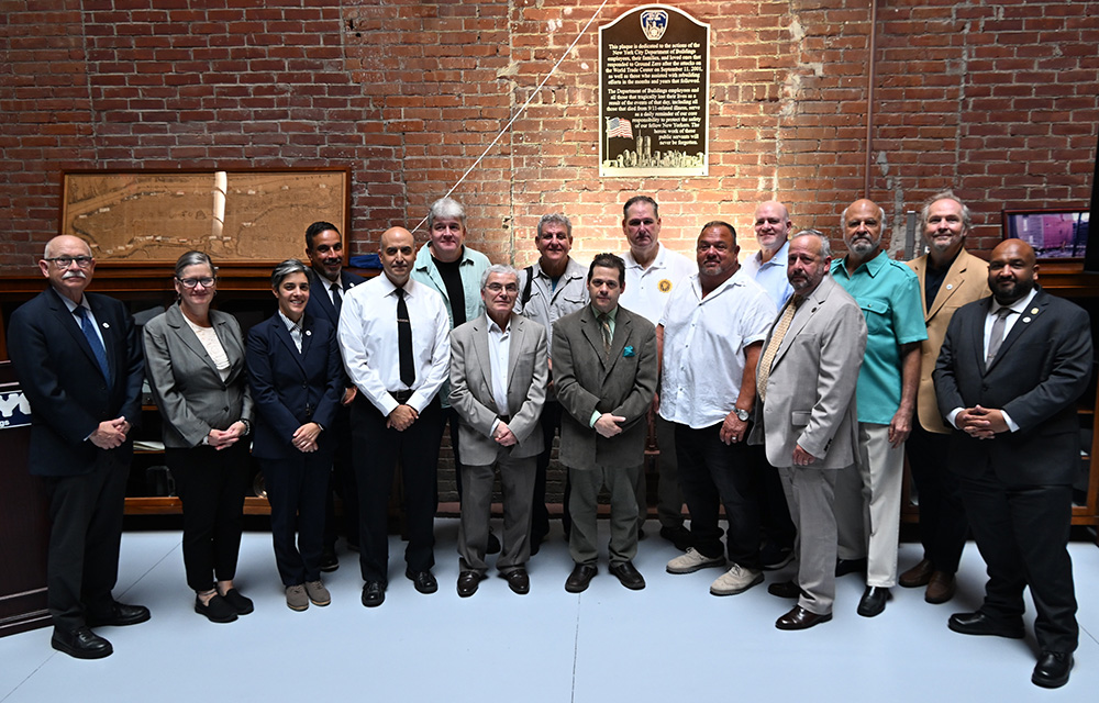 NYC Dept. of Buildings unveils new agency memorial for 25th anniversary of 9/11 attacks