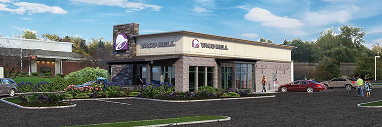 Empire Commercial Construction building Taco Bell in Perinton with Hospitality Syracuse, APD Engineering & Architecture