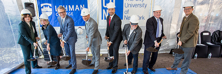 Lehman College breaks ground on $15.4 million addition/renovation; Architect is Michielli + Wyetzner