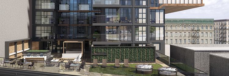 Nortco Development tops out Eleven Hancock condominium project; <br>design by Issac & Stern, interiors by Lemay + Escobar