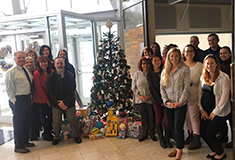 The Agency, Gtr. Binghamton Chamber of Commerce participate in Holiday Giving at FIVE South College Dr.