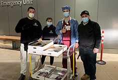 The Kulka Group delivers meals to healthcare professionals at Huntington Hospital and St. Catherine’s Hospital