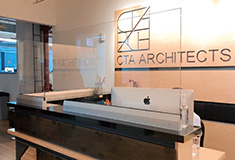 Gamco Corp. retained for “Invisiguard” glass partition system installations