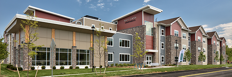 SWBR celebrates LEED certification for two new projects: DeWitt Clinton Apartments and Milton Meadows