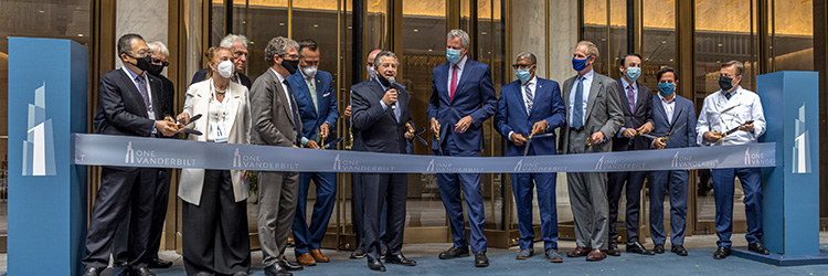 SL Green celebrates opening of One Vanderbilt Ave., 1,401-ft. tower with partners Hines and National Pension Service of Korea