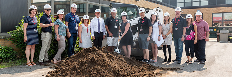 Mark Design Studios celebrates ground breaking of $4 million Plainedge High School Cafeteria Commons project