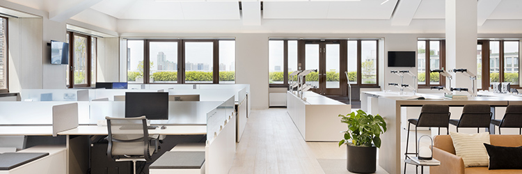 Fogarty Finger designs interiors for Carpenters Union Building penthouse