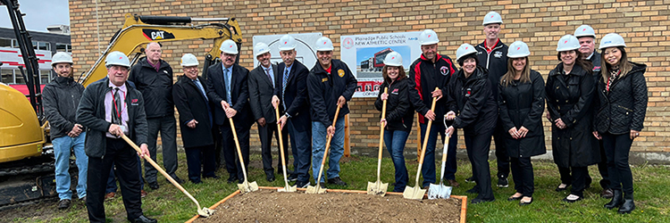 Plainedge School District breaks ground for new athletic facilities with Mark Design Studios