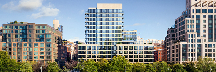 Related unveils 450 Washington; building design by Roger Ferris + Partners, landscape architecture by Hollander Design