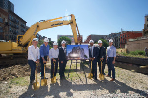 Shown (from left) are: HAP CEO Eran Polack, Sariel Engel, Hans Wagner, Monzer Khafagy, HAP CIO Amir Hasid, HAP Israel CEO Nir Amsel, and Samuel Wagner.