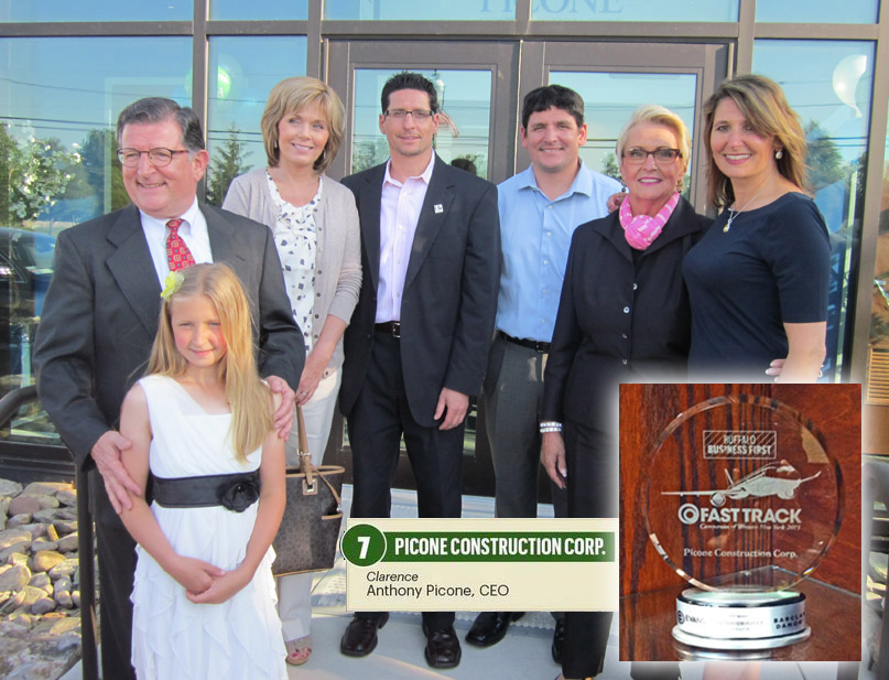 Picone Construction receives Fast Track Award from Buffalo Business First
