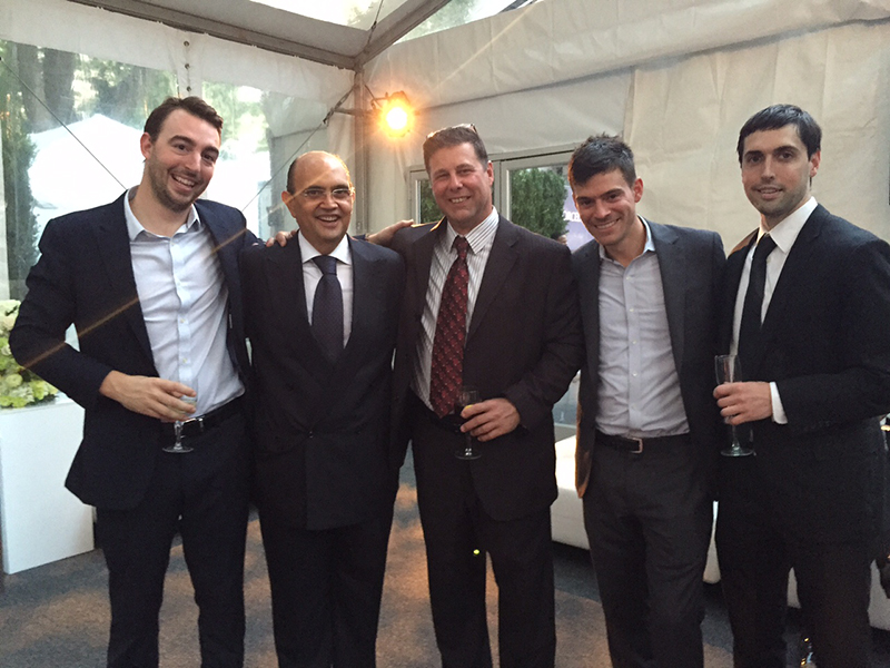 Group of attendees at Porcelanosa's grand opening.