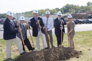 Shown (from left) are: Matt Horn, city manager, City of Geneva; chairman Frank Cecere, City of Geneva IDA; mayor Ron Alcock, City of Geneva; Jim Taylor, CEO – TAYLOR – The Builders/Partner – Wine Country Hospitality; John Garvey, Ontario County Administrator and Emily Palumbos, District Chief of Staff – Assemblyman Brian Kolb.