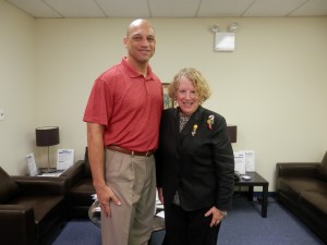 Shown (from left) are: Reed and Roz Goldmacher, LIDC CEO.