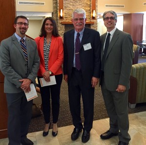 Shown (from left) are: Steve Fernaays, SWBR; Kristin Schuster, SWBR; Frank York, Naming Patron and Mark Maddalina, SWBR.