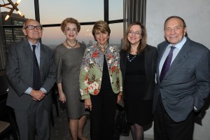 Shown (from left) are: Stephen Schlesinger, Lil Prounis, Sally Minard, Fay Rosenfeld and Norton Garfinkle.
