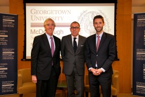 Shown (from left) are: Bob Steers, Joseph Sitt and Matthew Cypher.