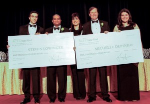 Shown are NYCDDC and the NYSEFC receiving the Award of Merit at the 2015 Engineering Excellence Gala