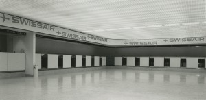 Swiss Air terminal at JFK International Airport completed by John Gallin & Son in 1972.