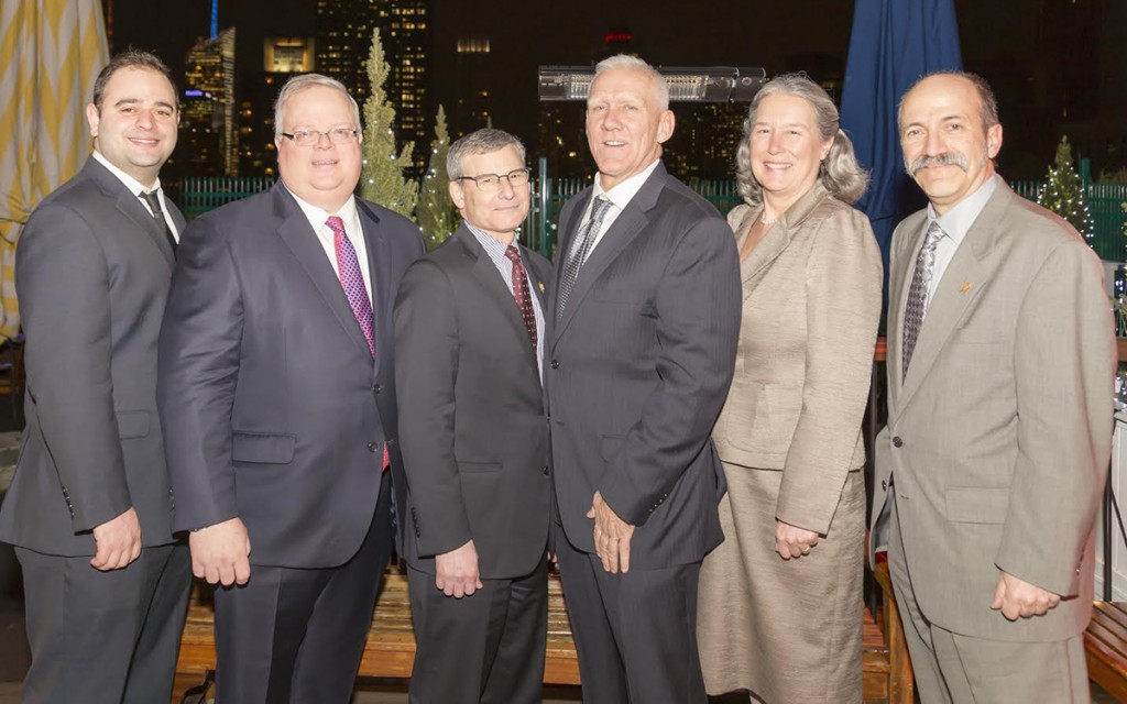 Shown (from left) are: Pollack, Hammerslag, Gottsegen, Masom, Havel, and Stolatis. Photo credit: Van Stolatis.