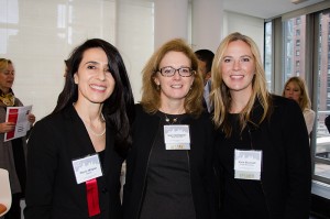 Shown (from left) are: Maria Wilpon, PWC director and managing principal for architecture at Stantec; Gallagher; and Bicknell.