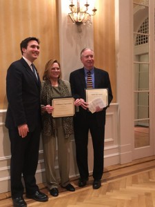 Shown (from left) are: Benjamin Kallos, Esq., Cynthia Rosenthal, and Dennis Brady, executive managing director at Jack Resnick & Sons.