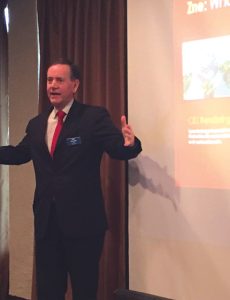 Riggs shares plans for a zero-net energy building in Buffalo. 