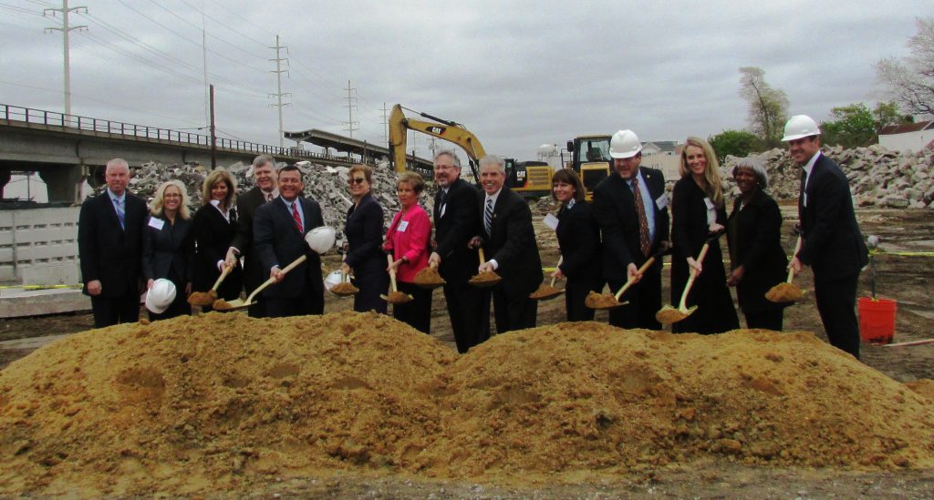 Ground breaking of Copiague Commons.