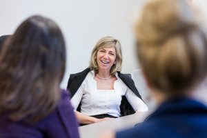 Students From The Chapin School Participate in Panel Discussion with Susan Wright of Marlboro Group International.
