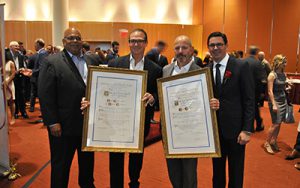 Shown (from left) are: Banks, Goldman, Gelber and Mandell.