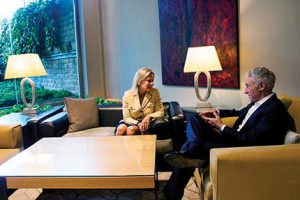 Littman and Jane Lyons during a visit to Istanbul