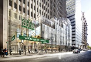 Rendering of One Wall St. Whole Foods Market - New York, NY