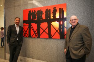 Shown (from left) are: Fisher and Agress.