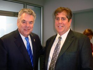 Shown (from left) are: Peter King and David Chinitz.