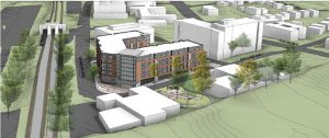 Rendering of potential residential development - North White Plains, NY