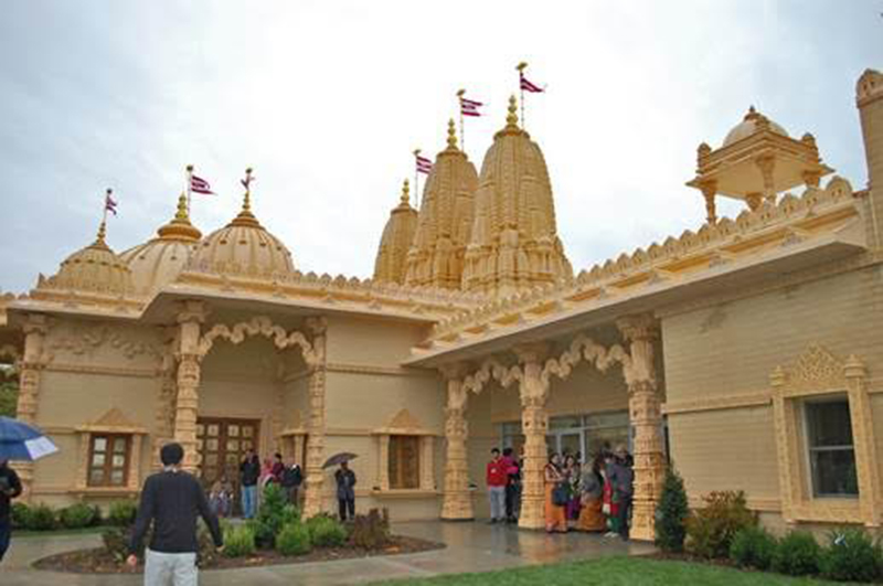 H2M-designed 49,000 s/f BAPS Long Island Hindu Temple celebrates grand opening on October 9th