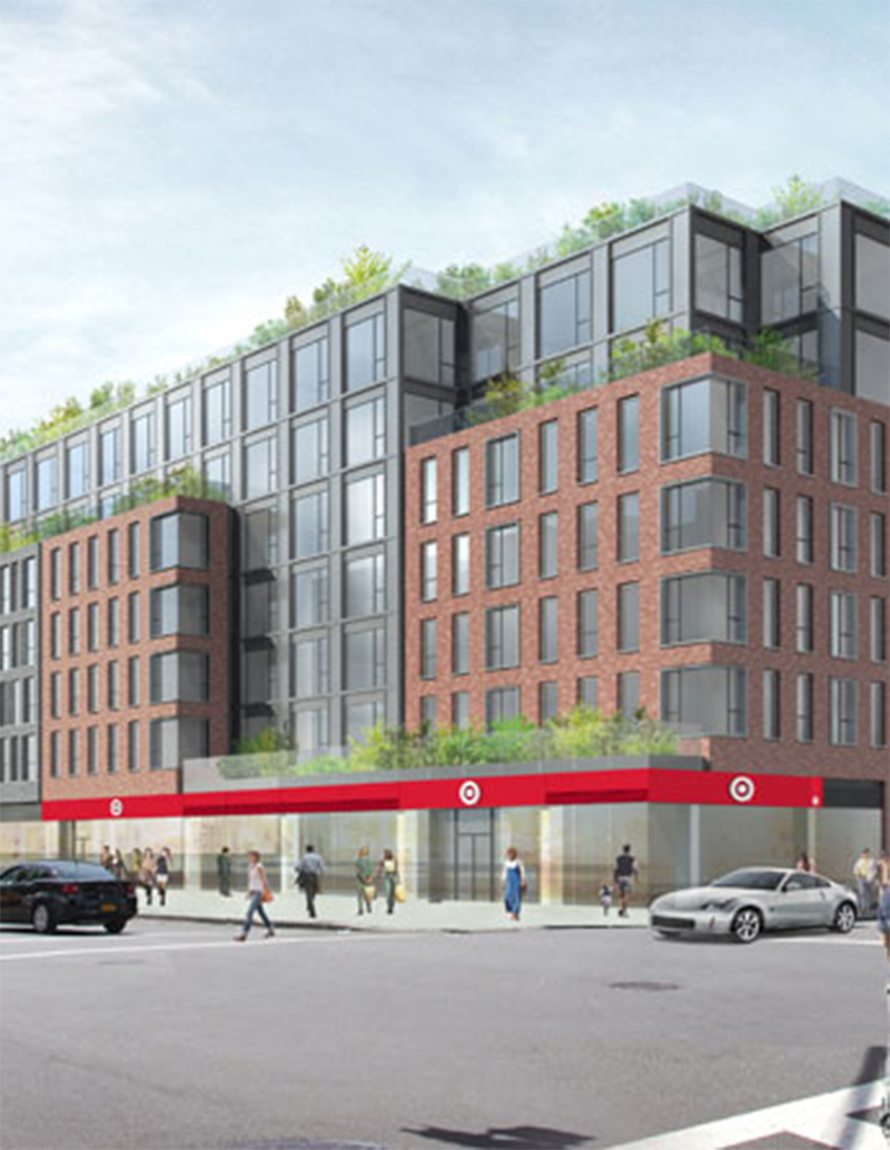 Futterman, Schuster, Eisenman and Bibi of RKF represent  Extell Development in 27,000 s/f retail lease to Target at 500 East 14th Street