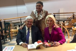 Shown is Zere with Newt and Callista Gingrich.