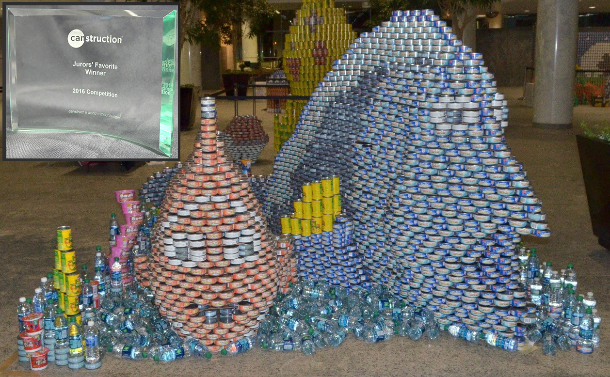 H2M receives Juror's Favorite Award at Canstruction event