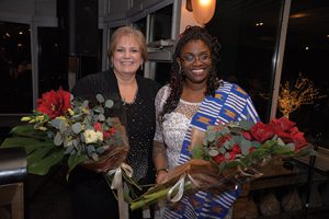 Shown (from left) are Renee Zurlo and Dorothy Botsoe