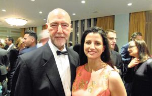 Joel Herskowitz, chief operating officer and principal at Lee & Associates with Helena Durst, chief administrative officer of The Durst Organization
