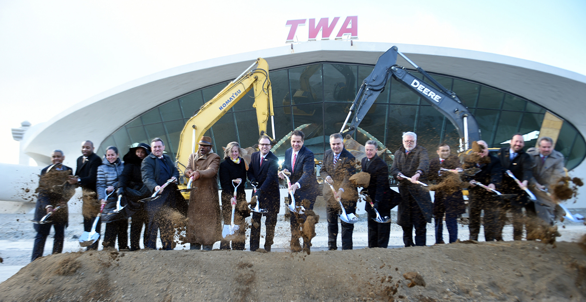 Governor Cuomo and MCR Development break ground on TWA Hotel
